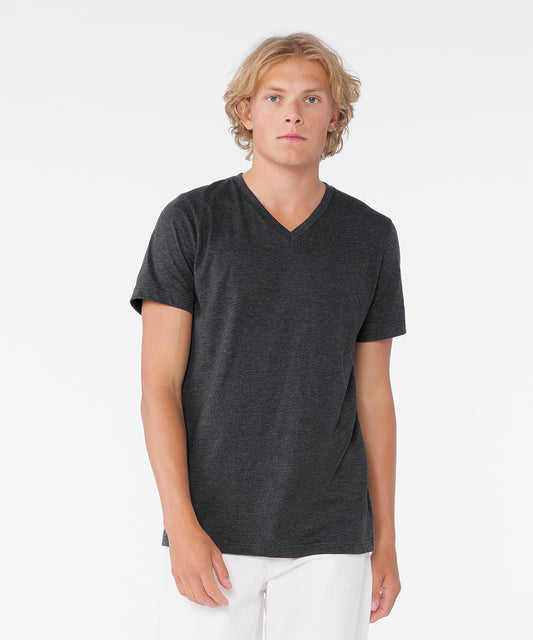 Bella+Canvas BE3005CVC Unisex heather CVC short sleeve v-neck tee - COOZO