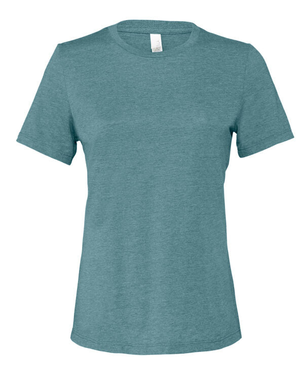Bella+Canvas BE6400CVC Women's Relaxed Heather Jersey Short Sleeve Tee - COOZO