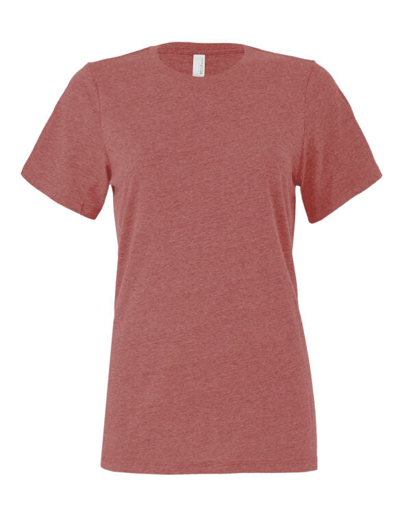 Bella+Canvas BE6400CVC Women's Relaxed Heather Jersey Short Sleeve Tee - COOZO
