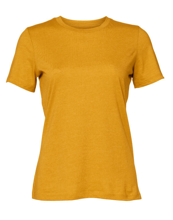 Bella+Canvas BE6400CVC Women's Relaxed Heather Jersey Short Sleeve Tee - COOZO