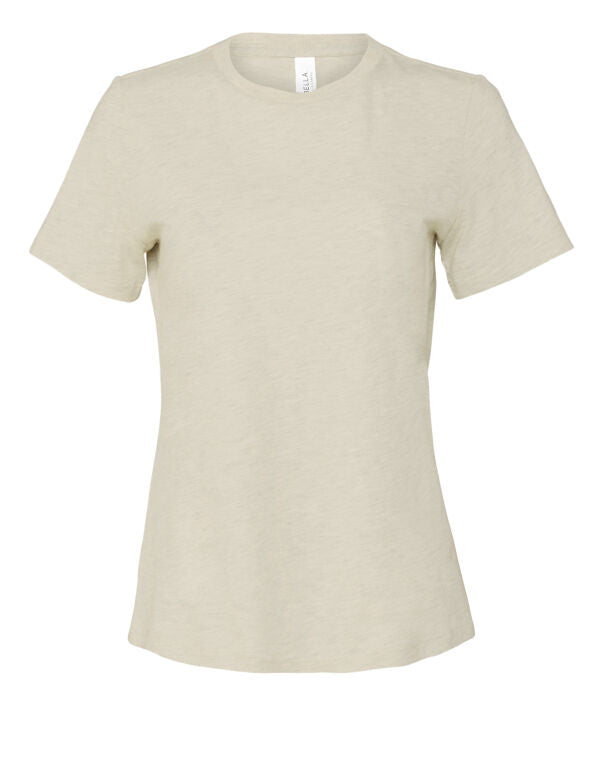 Bella+Canvas BE6400CVC Women's Relaxed Heather Jersey Short Sleeve Tee - COOZO