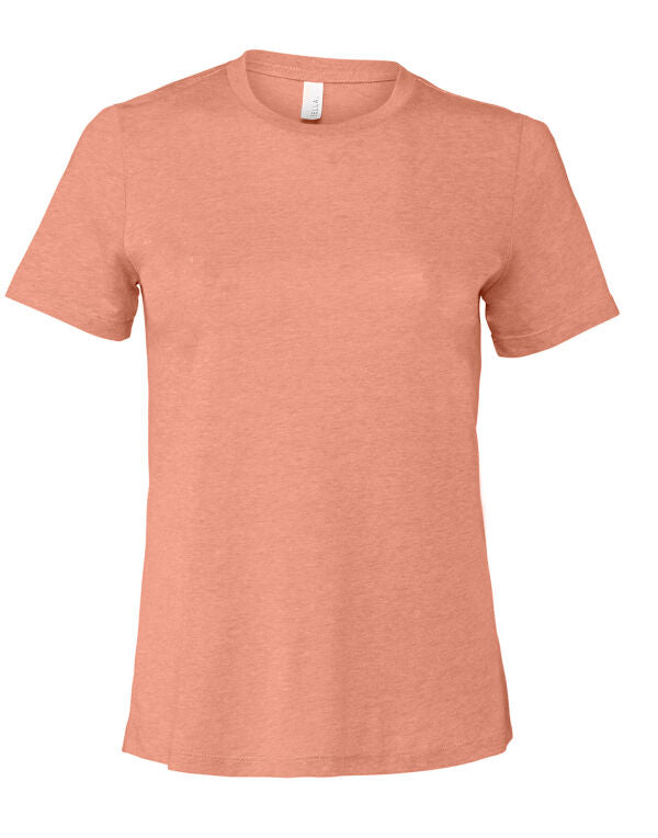 Bella+Canvas BE6400CVC Women's Relaxed Heather Jersey Short Sleeve Tee - COOZO