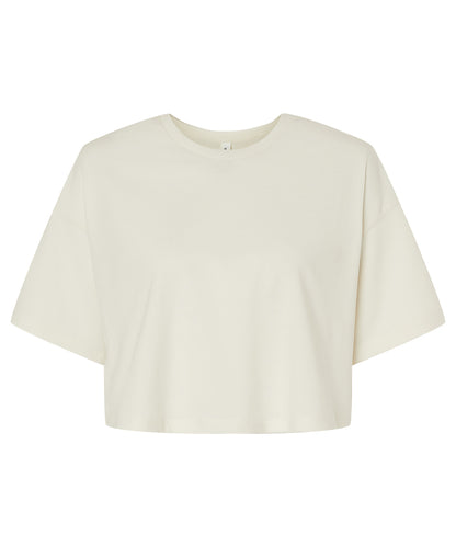 Bella+Canvas BE6482 Women¡¯s Jersey crop tee oversized sleeves 100% Airlume cotton - COOZO