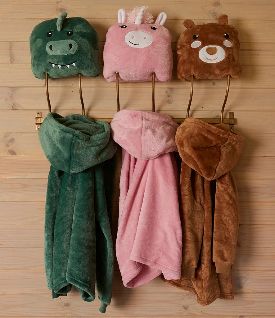 COOZO-Brand Lab Kids Character Hood Blanket