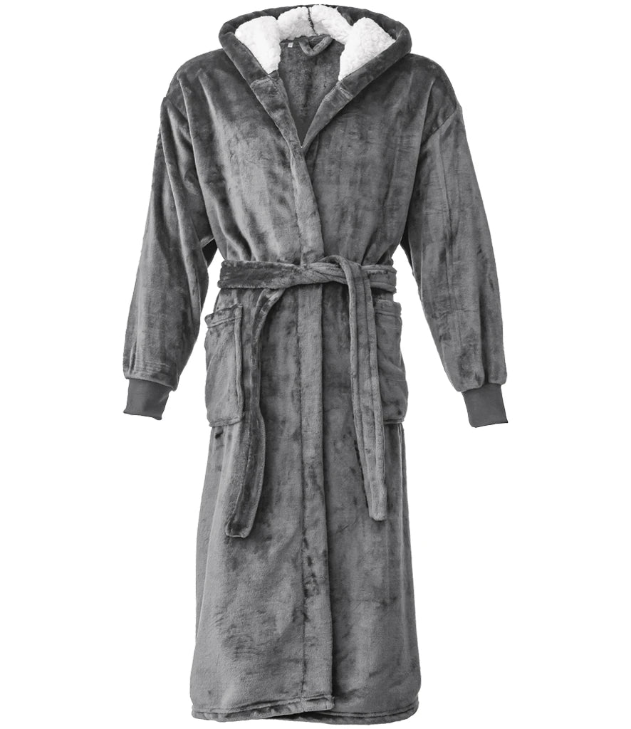Brand Lab BH104 Unisex Hooded Cuffed Robe - COOZO