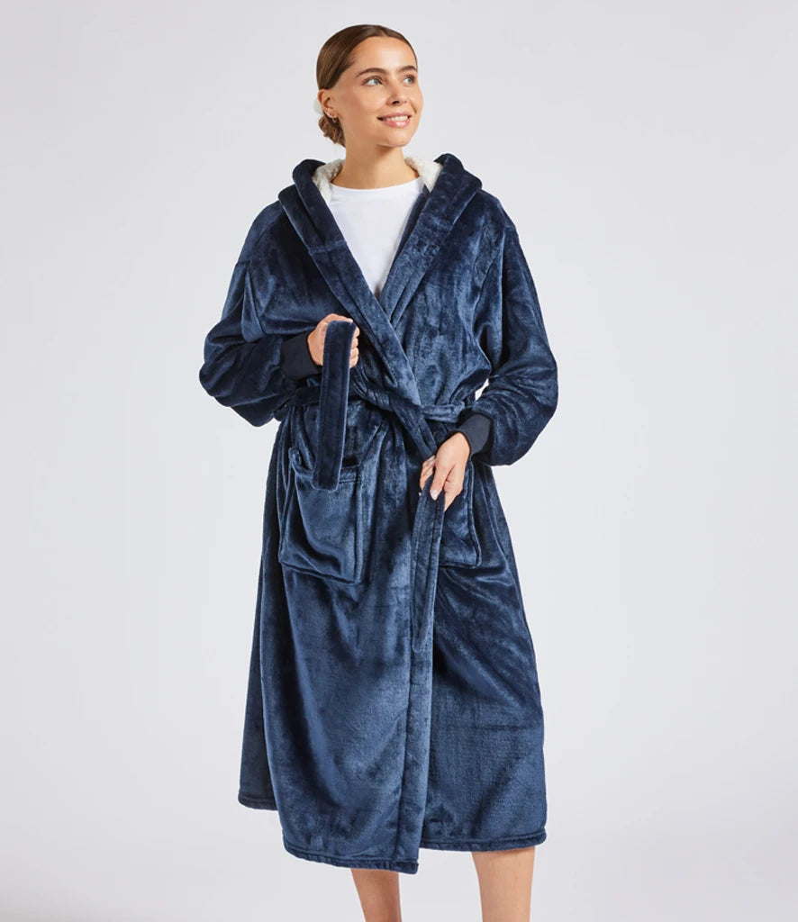 COOZO-Brand Lab Hooded Cuffed Robe