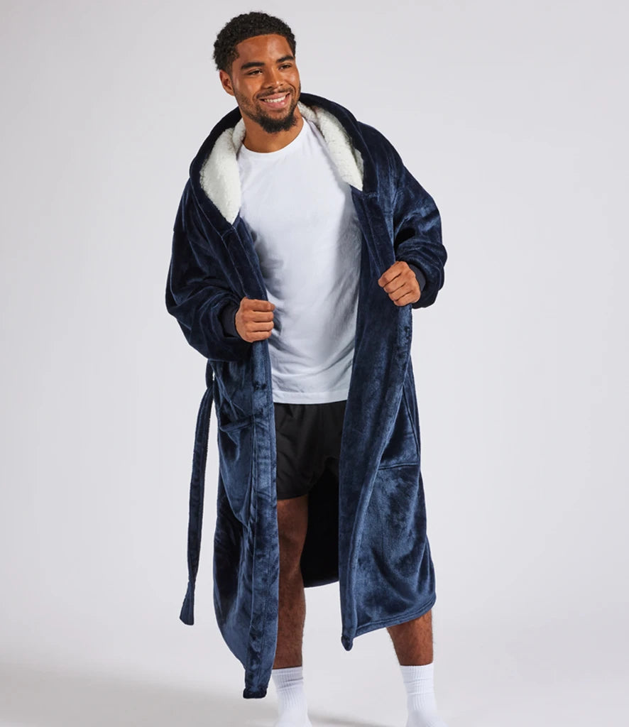 COOZO-Brand Lab Hooded Cuffed Robe