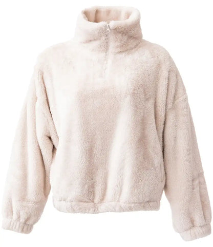Brand Lab BH202 Ladies Fluffy Fleece 1/4 Zip - COOZO