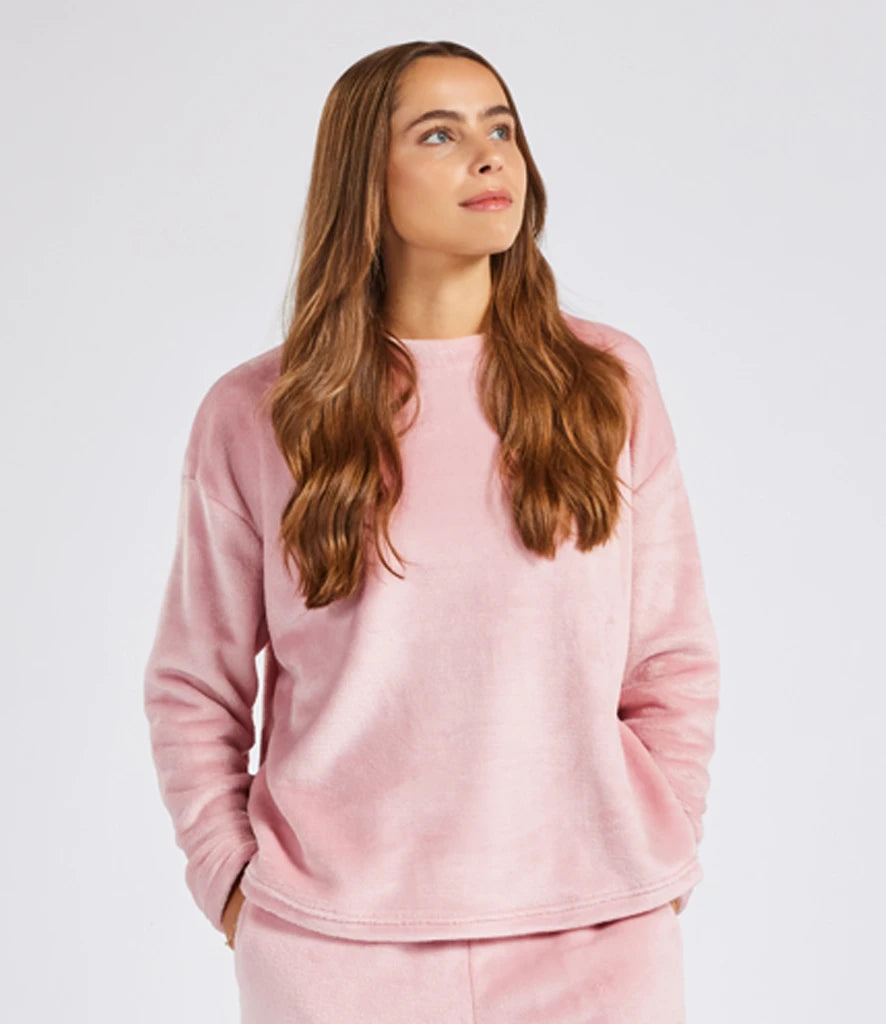 Brand Lab BH210 Ladies Plush Fleece Crew Neck Sweatshirt