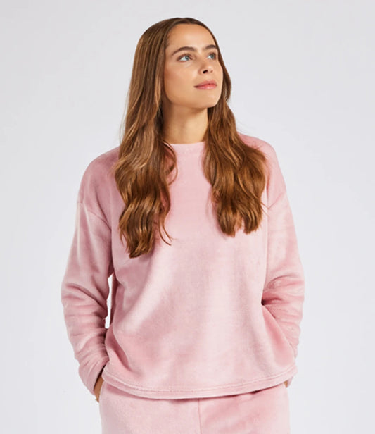 Brand Lab BH210 Ladies Plush Fleece Crew Neck Sweatshirt