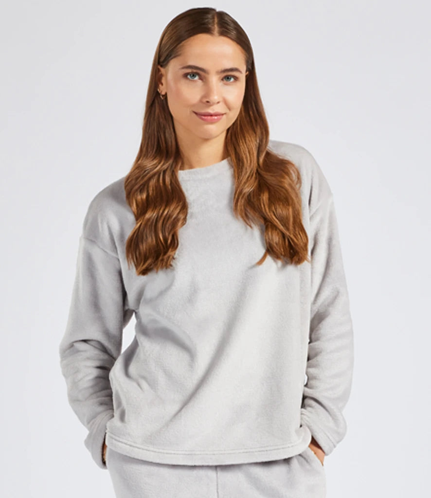 Brand Lab BH210 Ladies Plush Fleece Crew Neck Sweatshirt