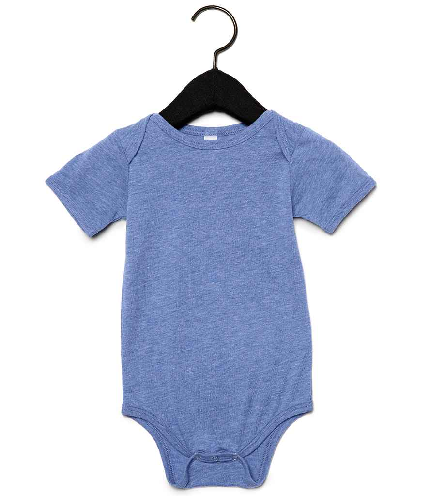 Bella+Canvas BE134B Bella Baby Tri-Blend Short Sleeve Bodysuit - COOZO