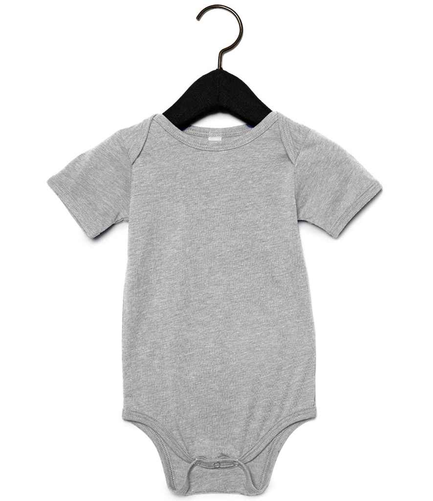 Bella+Canvas BE134B Bella Baby Tri-Blend Short Sleeve Bodysuit - COOZO