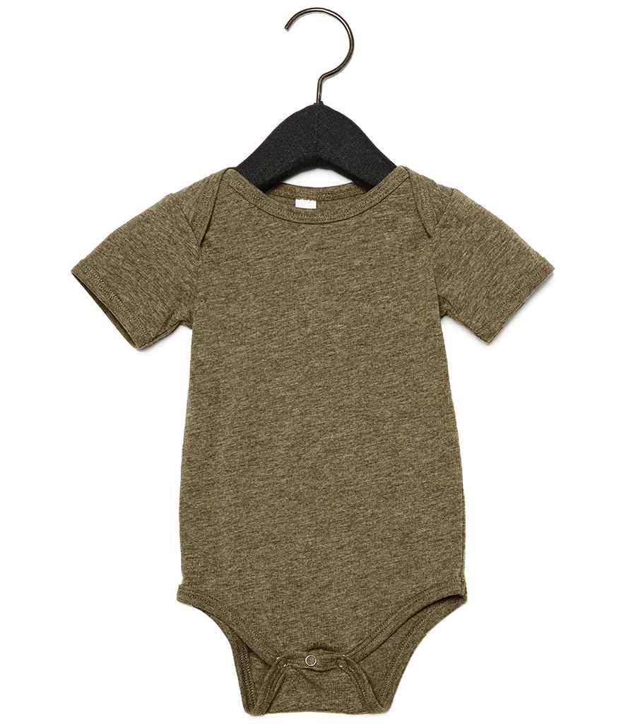 Bella+Canvas BE134B Bella Baby Tri-Blend Short Sleeve Bodysuit - COOZO