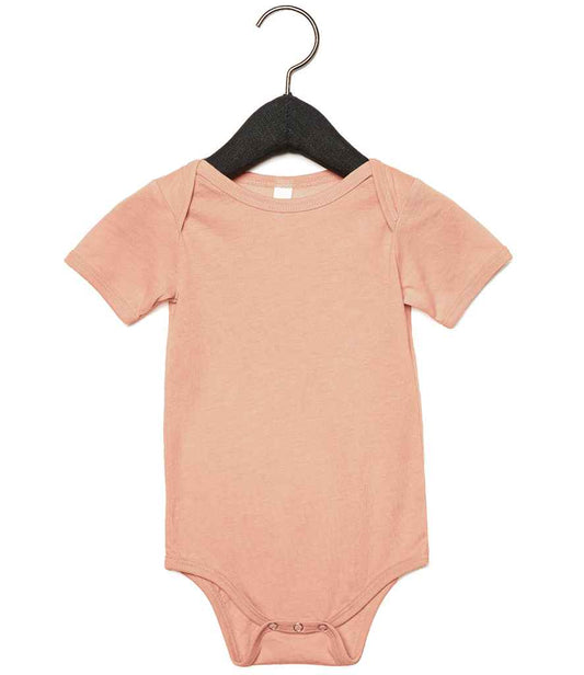 Bella+Canvas BE134B Bella Baby Tri-Blend Short Sleeve Bodysuit - COOZO