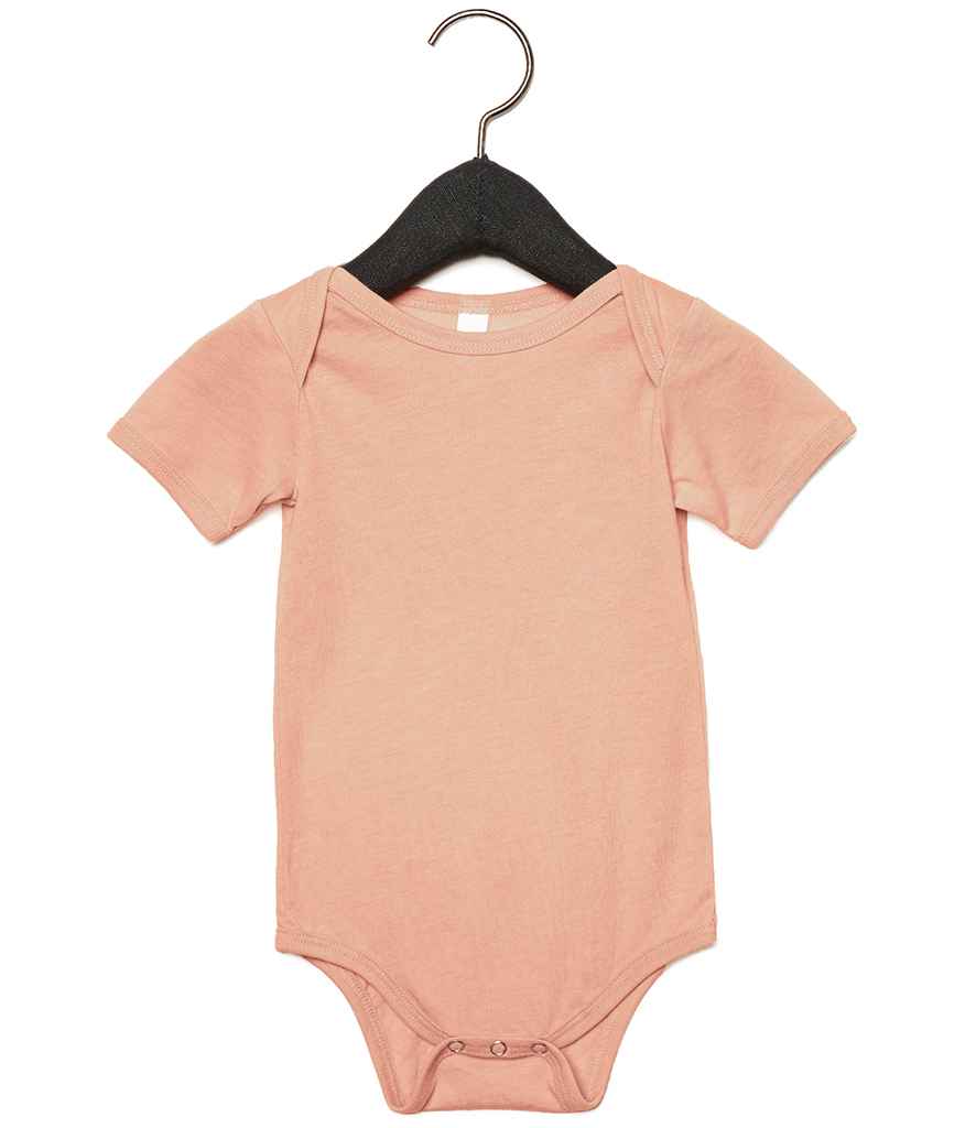 Bella+Canvas BE134B Bella Baby Tri-Blend Short Sleeve Bodysuit - COOZO