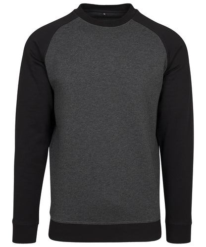 Build Your Brand BY076 Raglan crew neck - COOZO