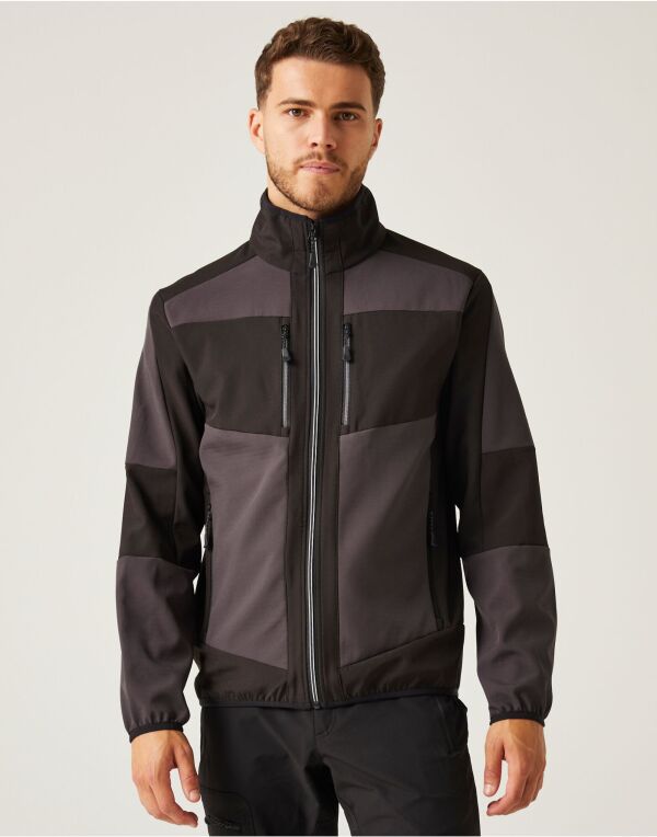 Regatta TRA753 E-Volve Unisex 2 Layer Softshell Showerproof and windproof Jacket - COOZO