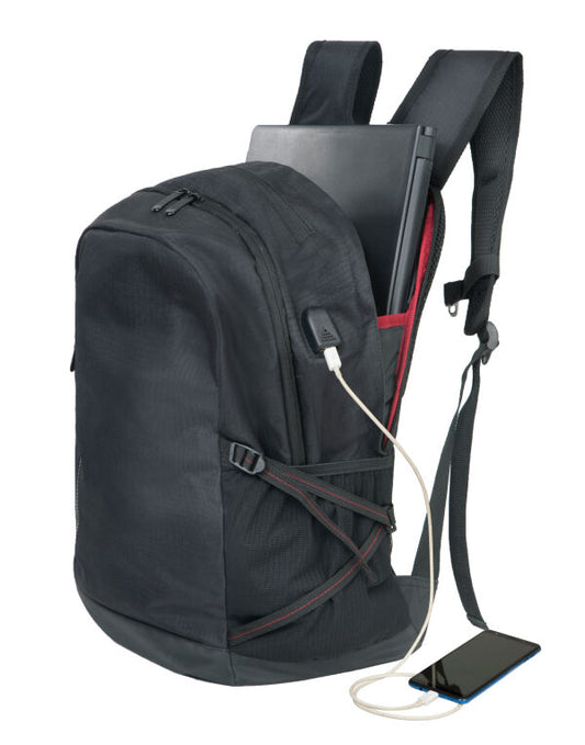 Shugon SH5816 Leipzig Sportive travel Laptop Backpack USB connector to power bank 26 litres - COOZO