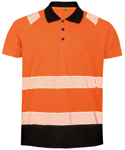 Result R501X Recycled Safety Polo Shirt - COOZO