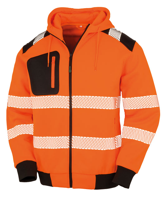 Result R503X Recycled Robust Zipped Safety Hoody - COOZO