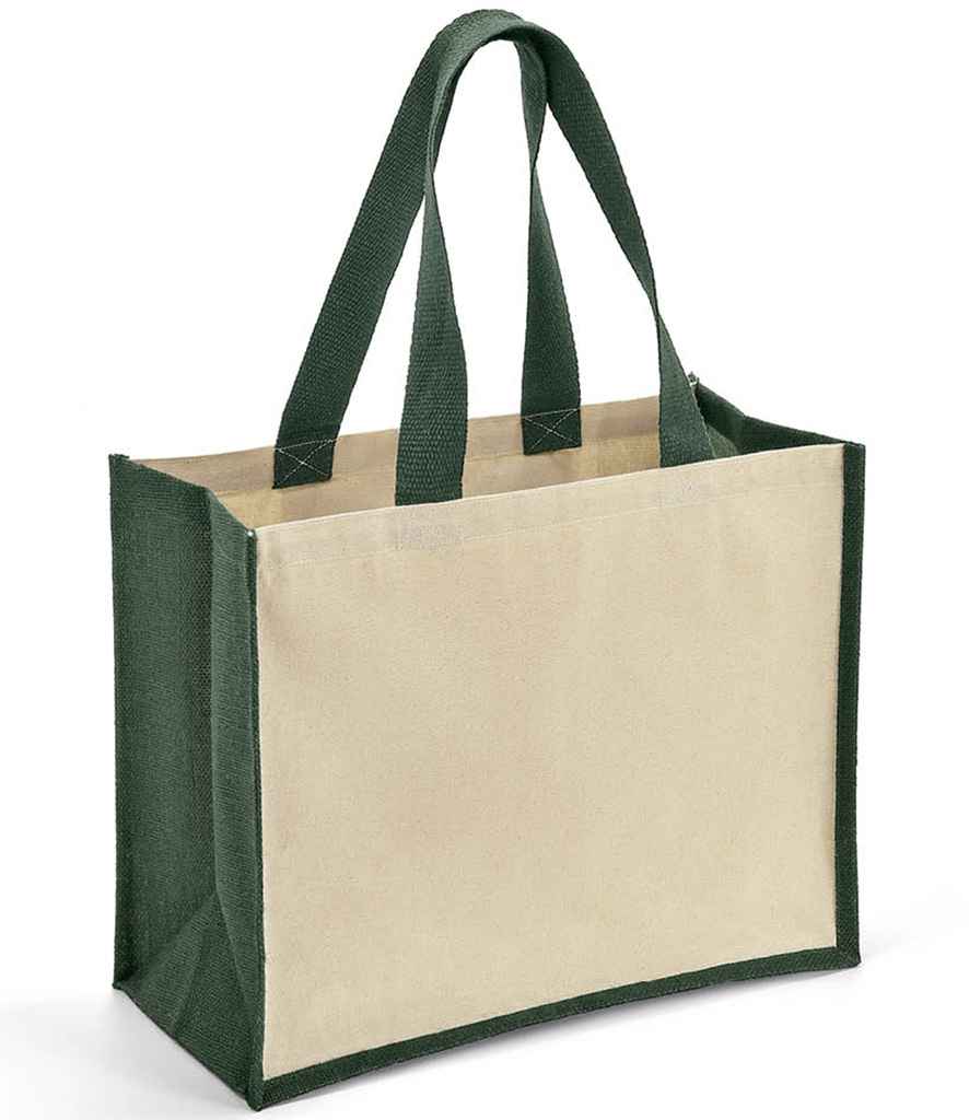 Brand Lab BR101 Jute and Canvas Shopper - COOZO