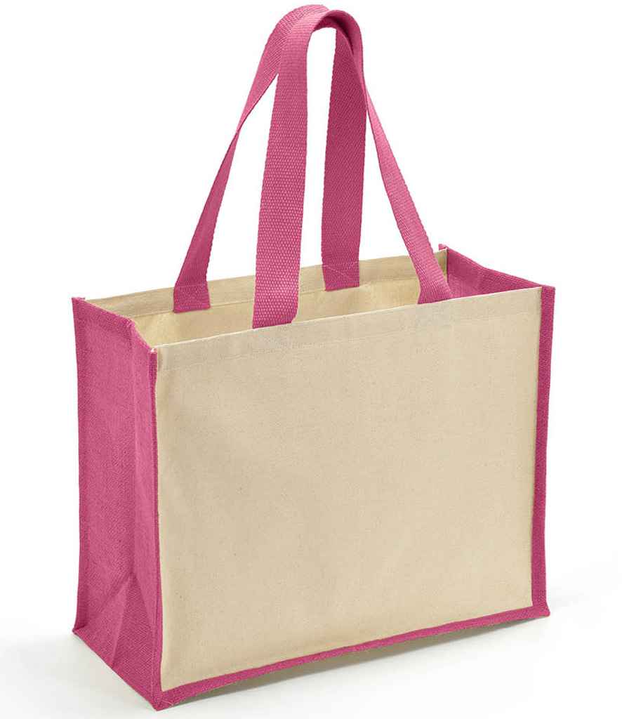 Brand Lab BR101 Jute and Canvas Shopper - COOZO
