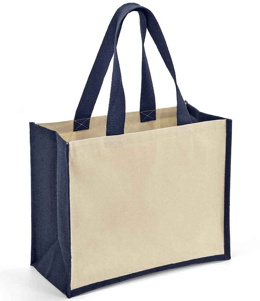 Brand Lab BR101 Jute and Canvas Shopper - COOZO