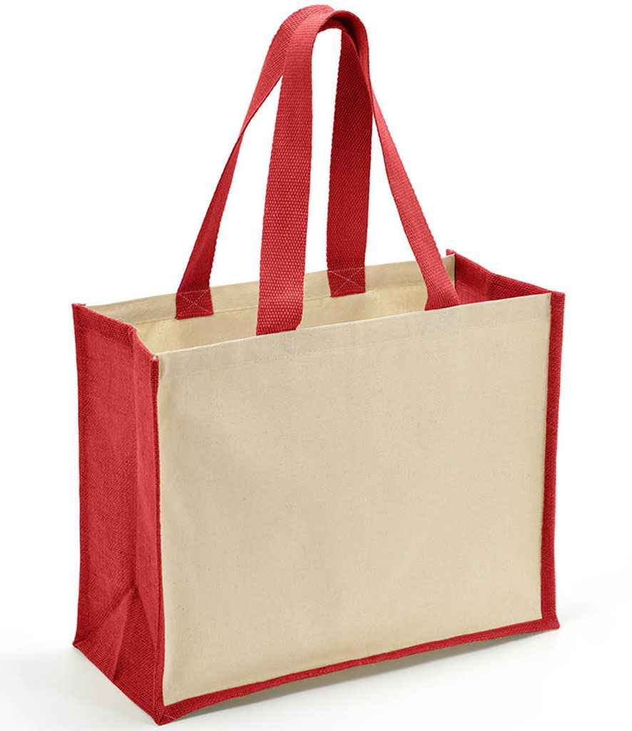 Brand Lab BR101 Jute and Canvas Shopper - COOZO
