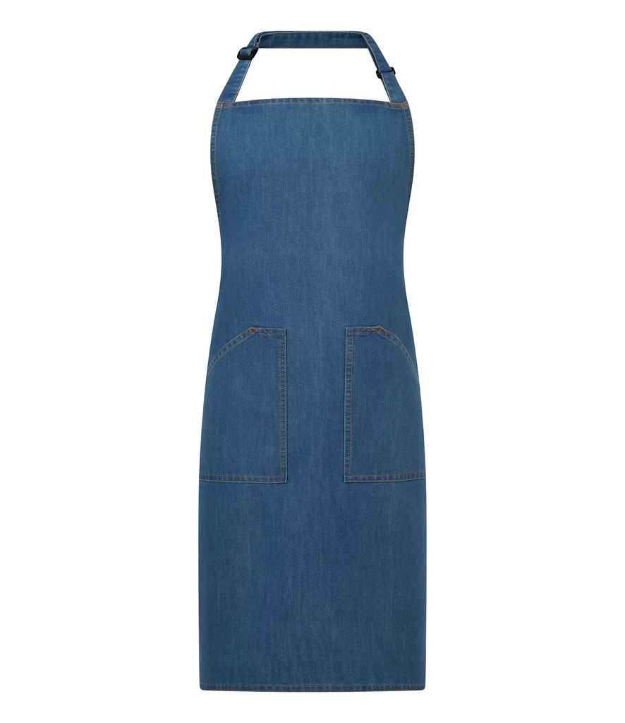 Brand Lab BR504 Denim Adjustable Bib Pocket Apron