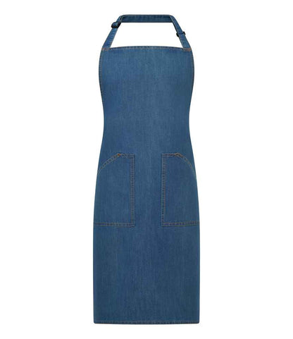 Brand Lab BR504 Denim Adjustable Bib Pocket Apron