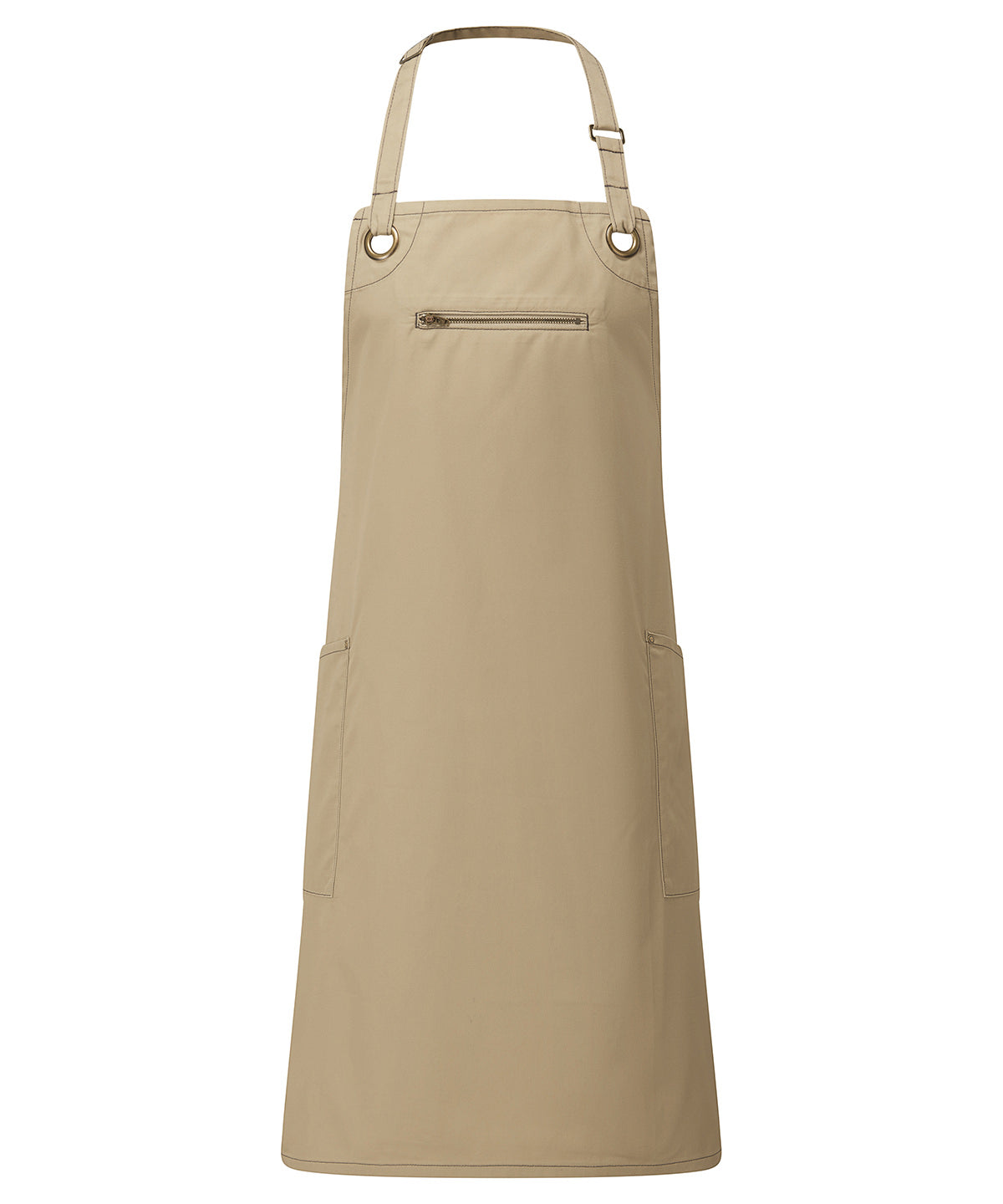 Premier PR121 Barley Contrast Stitch Bib Apron - COOZO