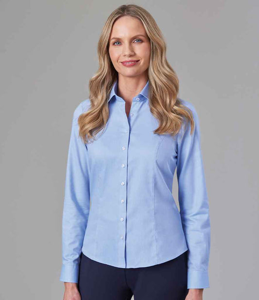 Brook Taverner BT2319 Ladies Aspen Long Sleeve Oxford Shirt - COOZO