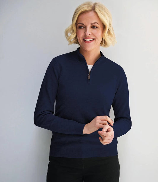 COOZO-Brook Taverner Ladies Taylor 1/4 Zip Jumper