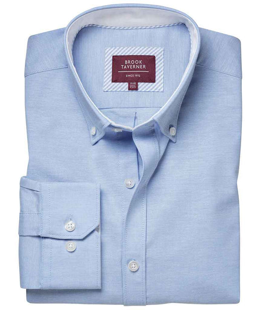 Brook Taverner BT4052 Lawrence Long Shirt Stretch Oxford Shirt - COOZO
