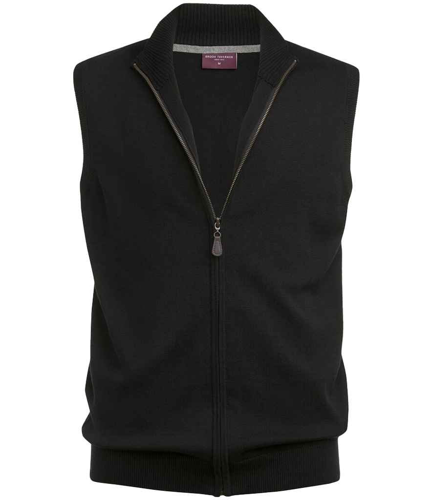 Brook Taverner BT4372 Lincoln Knitted Zip Gilet - COOZO