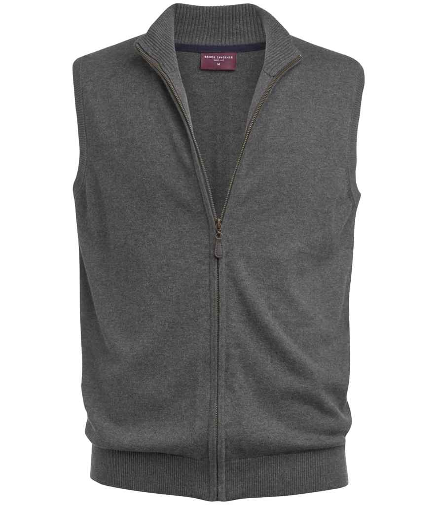 Brook Taverner BT4372 Lincoln Knitted Zip Gilet - COOZO