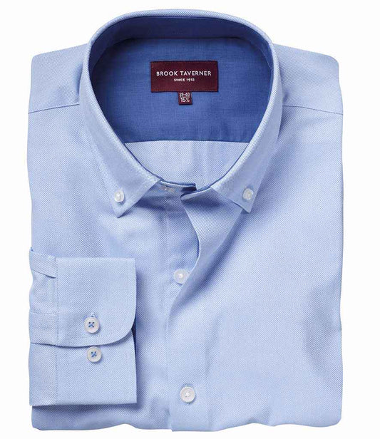 Brook Taverner BT7882 Toronto Long Sleeve Oxford Shirt - COOZO