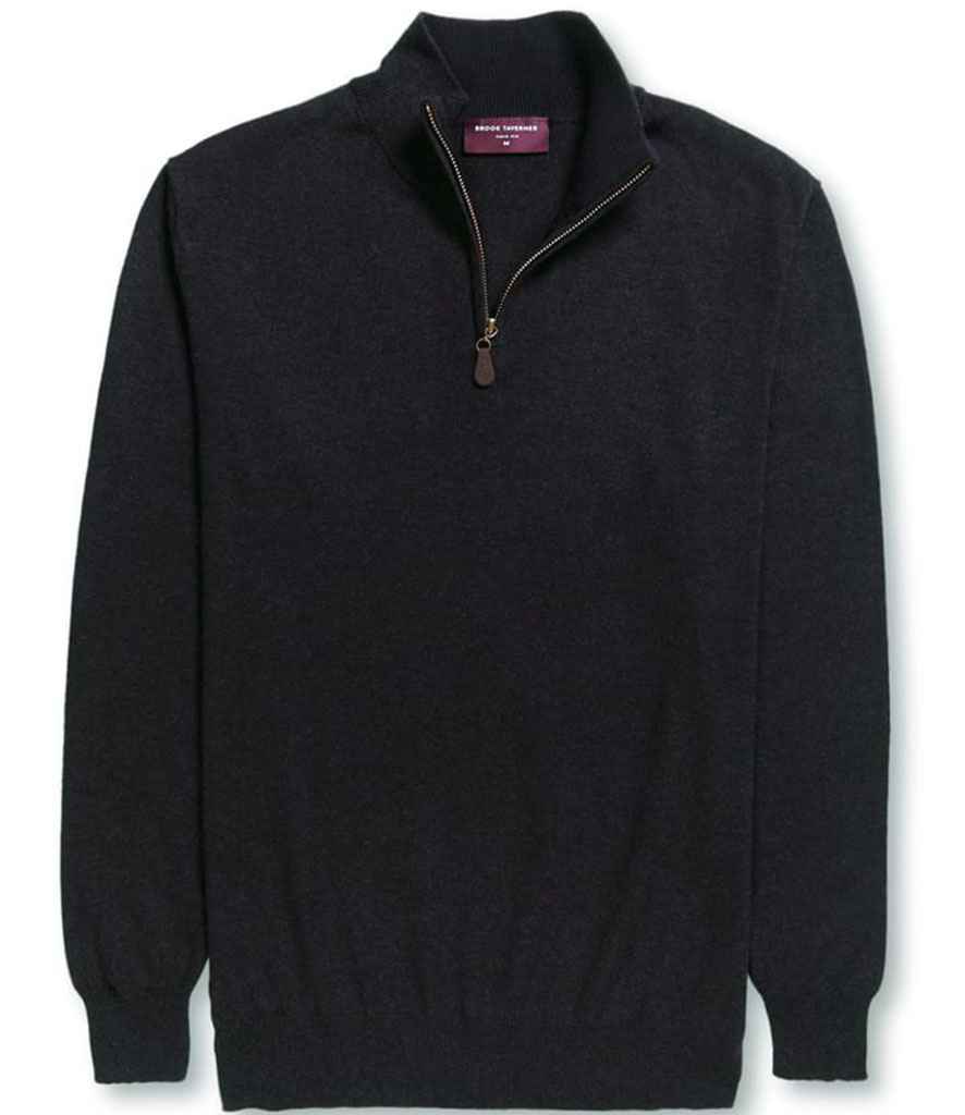 Brook Taverner BT7898 Dallas Zip Neck Sweater - COOZO