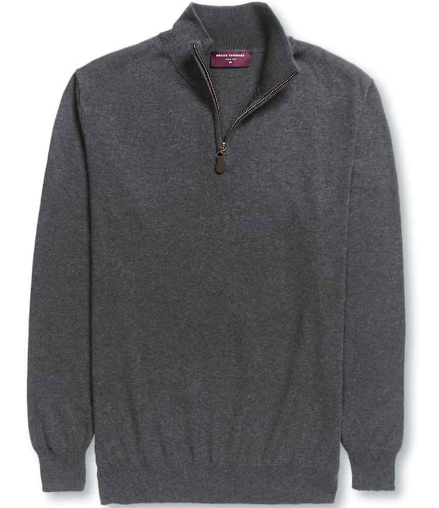 Brook Taverner BT7898 Dallas Zip Neck Sweater - COOZO