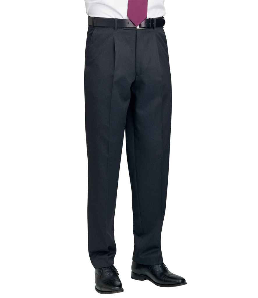 Brook Taverner BT8515 Delta single pleat trousers - COOZO