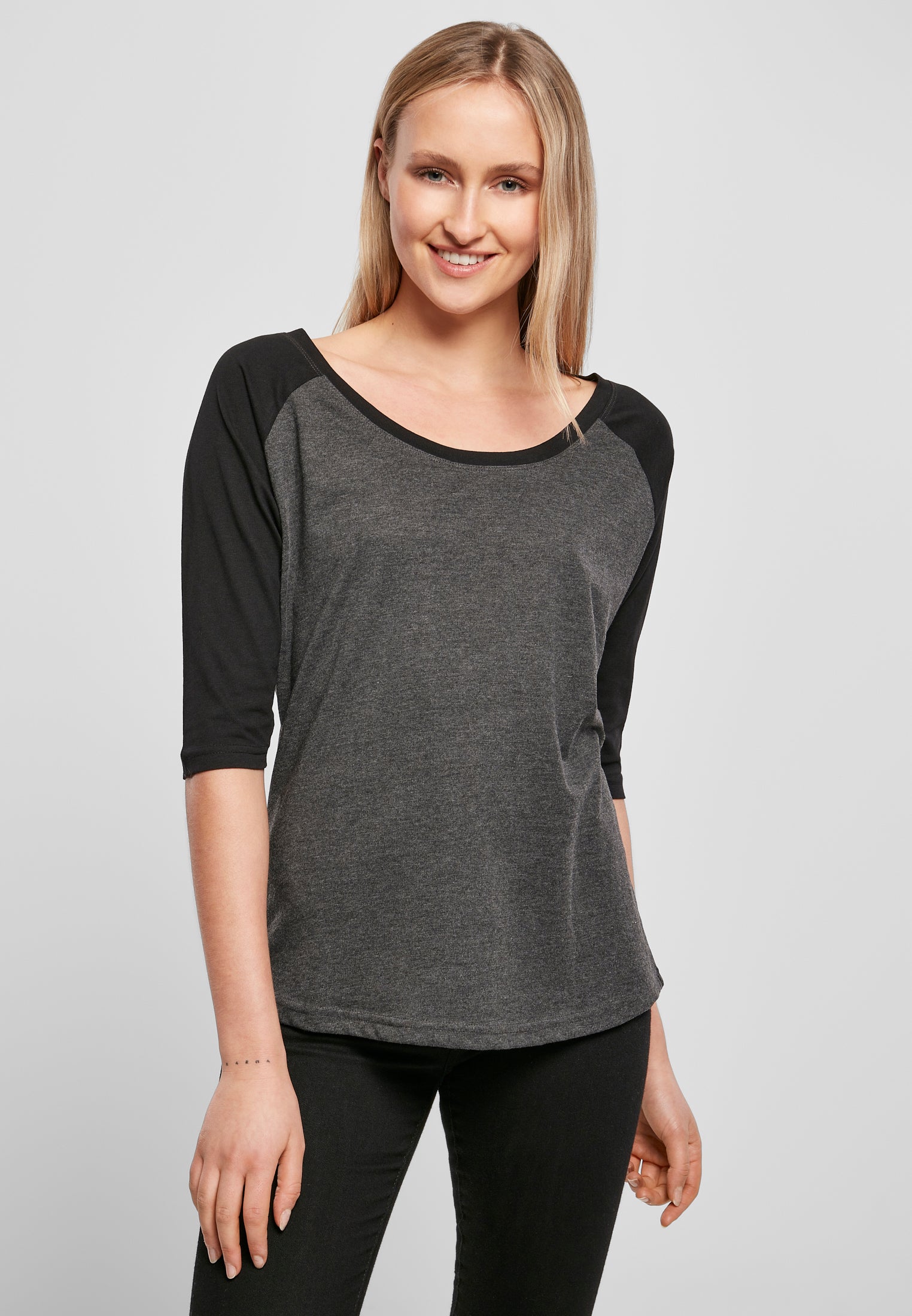 COOZO Ladies 3/4 Contrast Raglan T-Shirt - COOZO