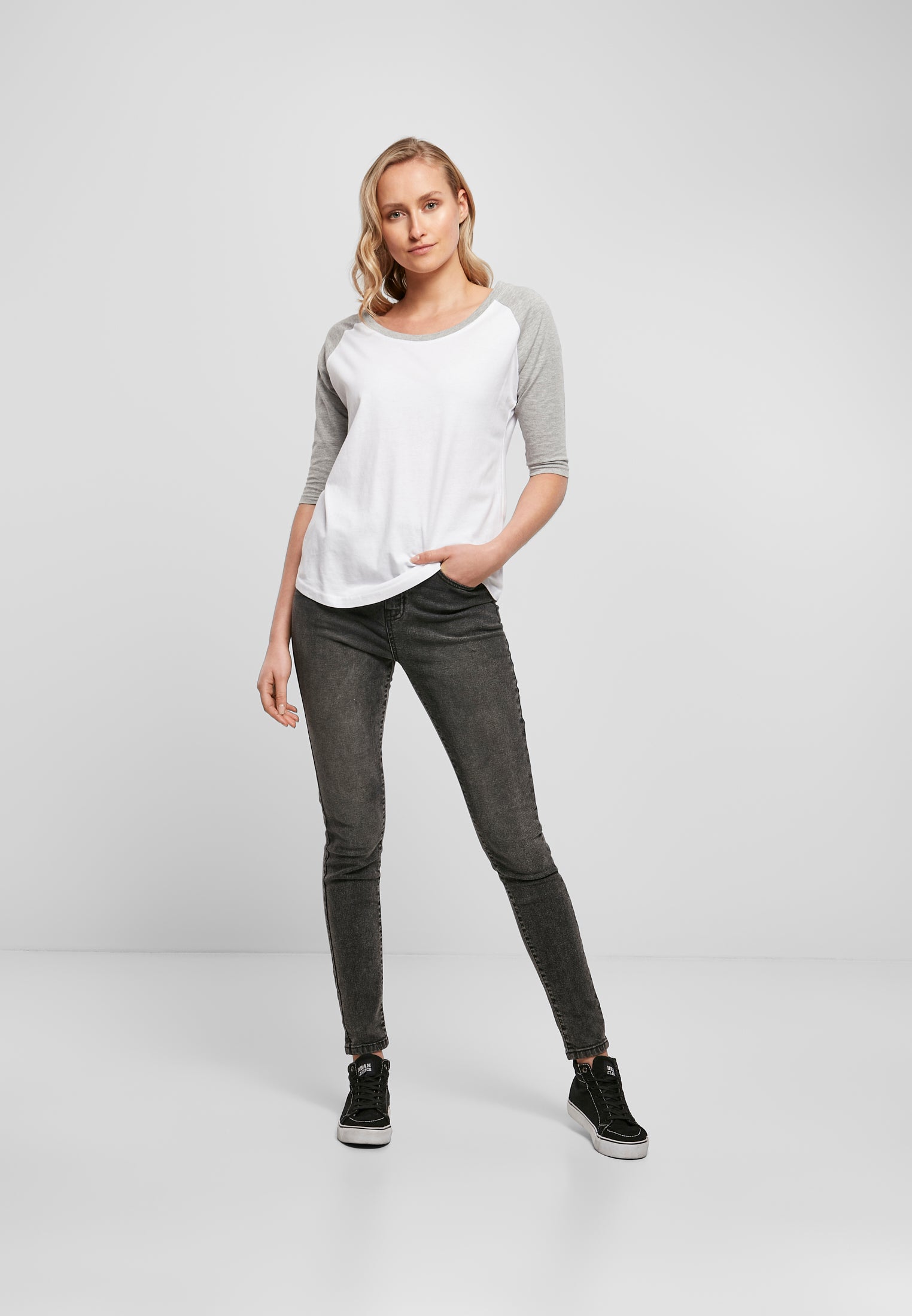COOZO Ladies 3/4 Contrast Raglan T-Shirt - COOZO