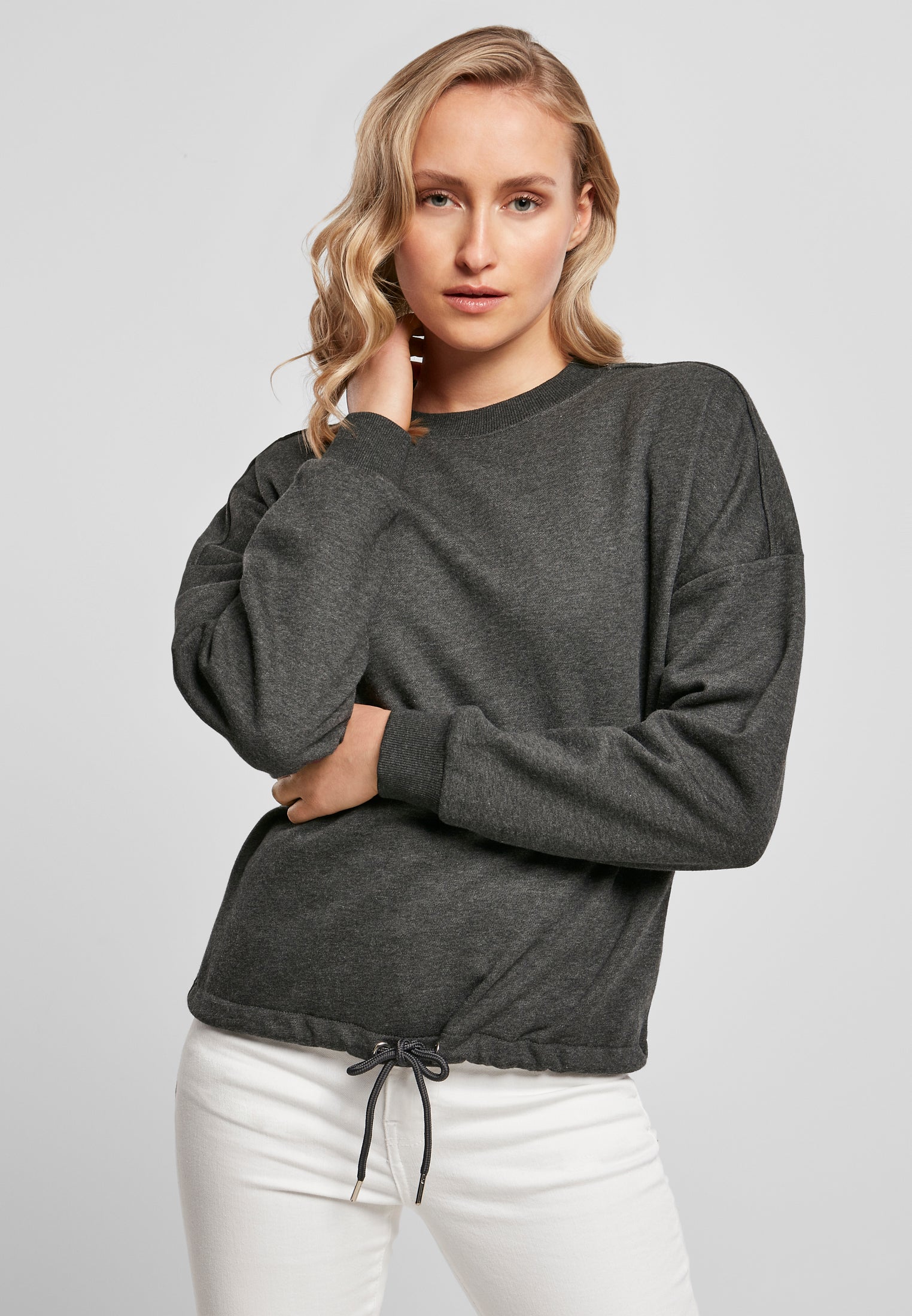 COOZO Ladies Oversize Crew Neck Sweatshirt - COOZO