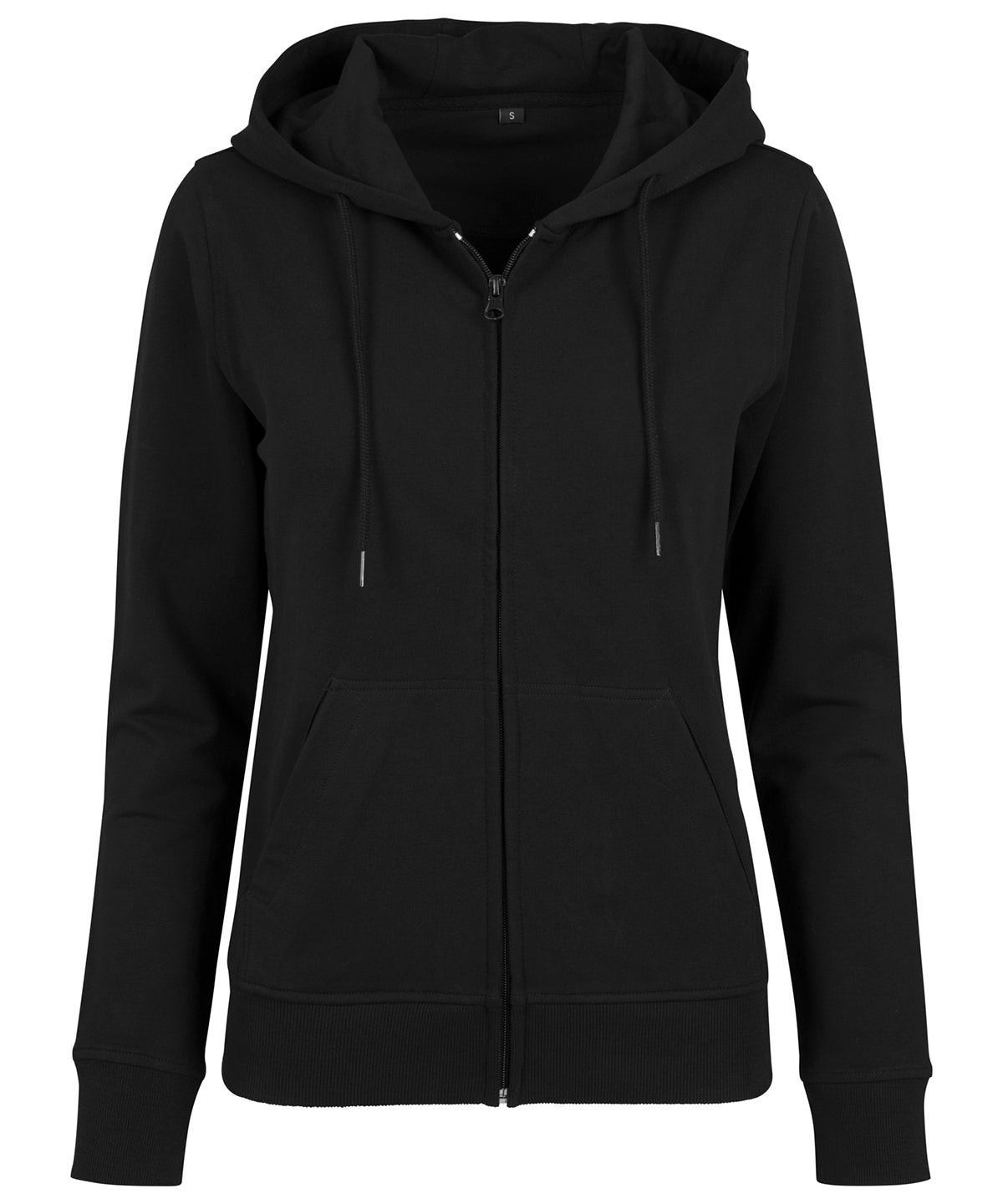 Build Your Brand BY069 Women's terry zip hoodie - COOZO