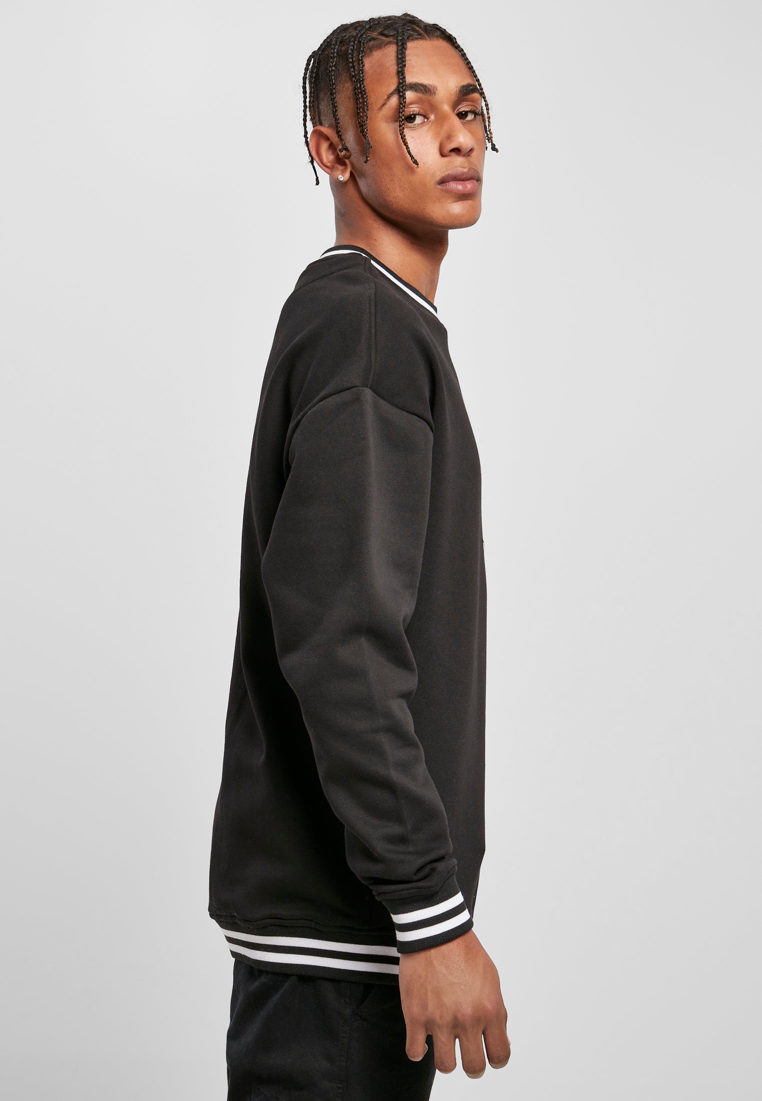 COOZO Mens College Crew Neck Sweatshirt - COOZO