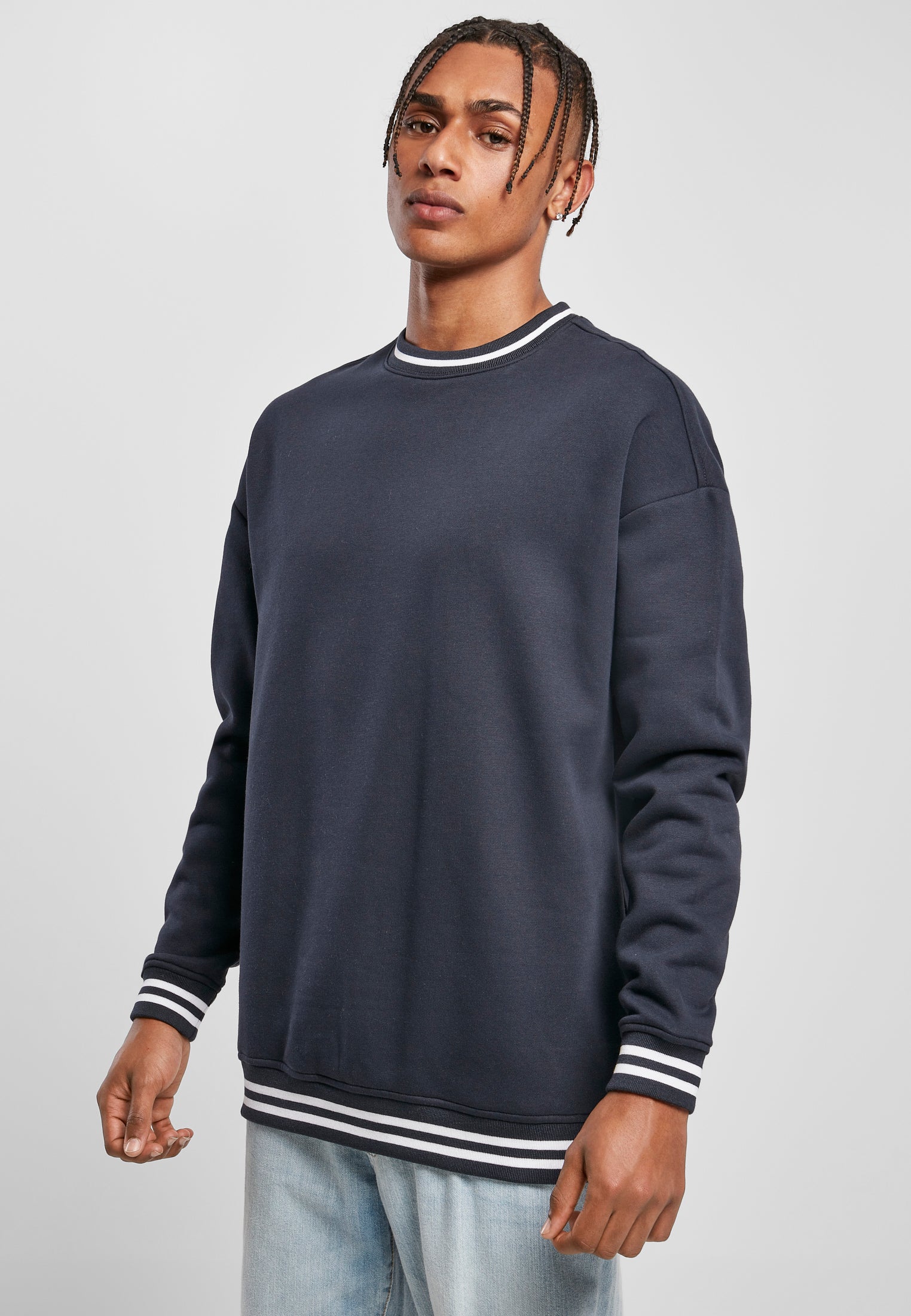 COOZO Mens College Crew Neck Sweatshirt - COOZO
