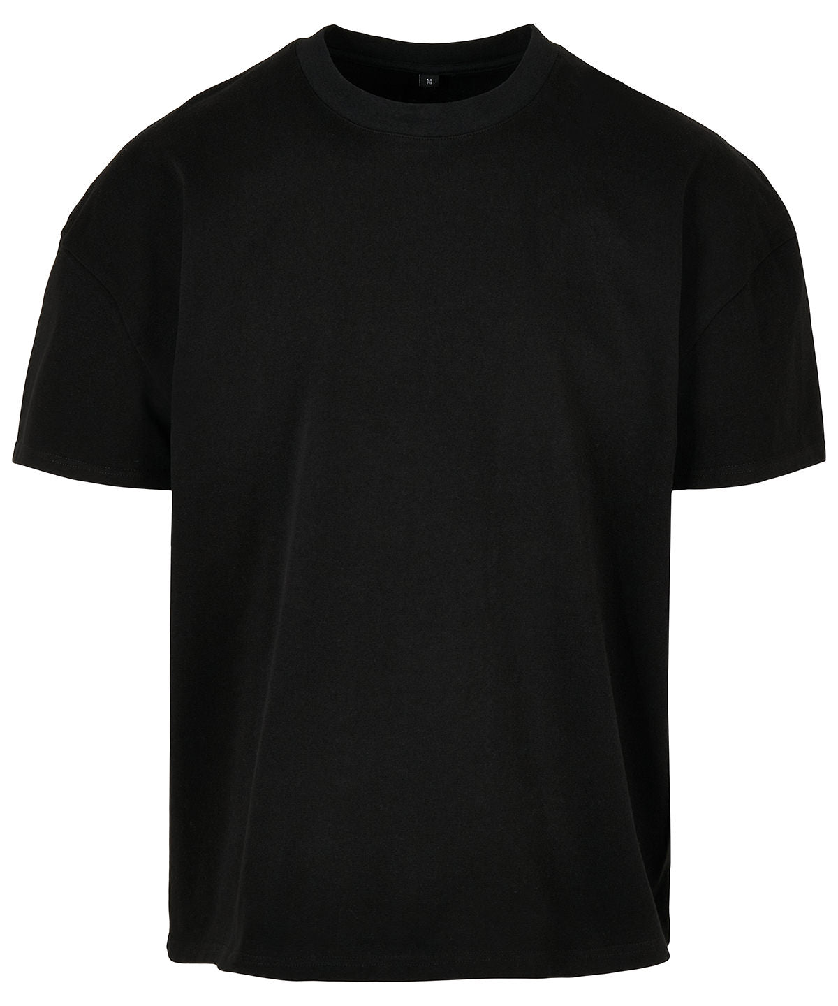 Build your Brand BY163 Men's Round-neck Ultra heavy cotton box oversized tee 100% Cotton - COOZO