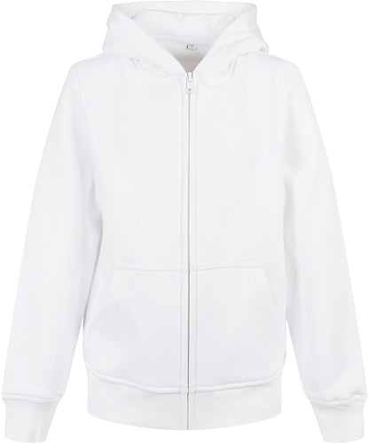 Build Your Brand BY188 Organic kids basic zip hoodie - COOZO