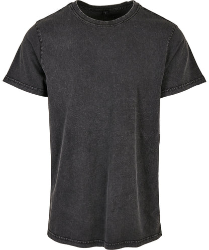 Build your BY190 Urban Brand Acid washed ribbed round neck tee 100% Cotton - COOZO